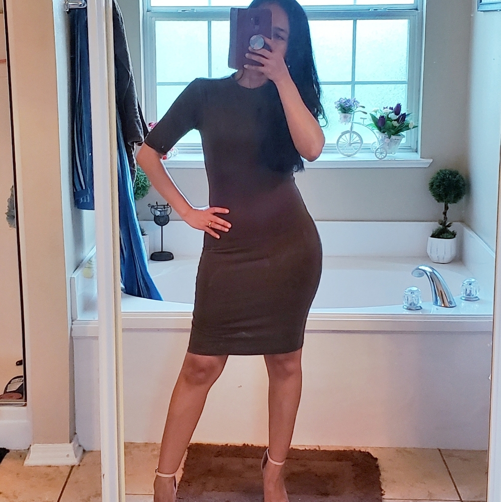 Olive Bodycon dresd
